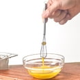 thumbnail image 3 of Shoreew Mini Whisk Egg Beater Stainless Steel Wire Whisk for Whisking Mixing Beating Spring Handle Small Whisk, 3 of 6
