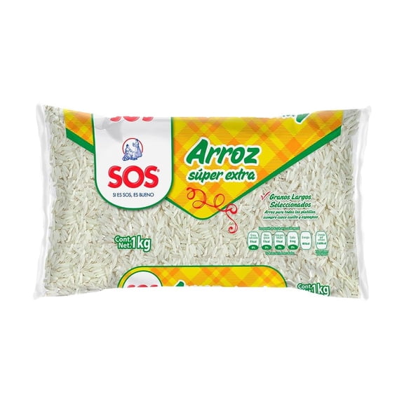 Arroz SOS grano largo uruguayo 1 kg