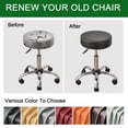 thumbnail image 4 of Stool Covers Round Set of 2, Waterproof PU Bar Stool Seat Covers 12-15 Inch with Elastic Bands,Bar Stool Chair Covers Washable Stool Cushion Slipcover, 4 of 8