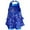 Royal Blue, variant on YONGHS Kids Girls Halter Shiny Ballet Leotard Dress Latin Tango Jazz Dancewear 4-16 Silver 8