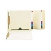 Smead 34101 Reinforced End Tab Pocket Folder, Two Fasteners, Letter, Manila, 50/Box