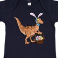 thumbnail image 4 of Inktastic Easter Velociraptor with Bunny Ears Boys or Girls Baby Bodysuit, 4 of 5