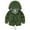 Army Green, variant on GigrtiJin Kids Fall Winter Hooded Jacket Drawstring Zip up Button Solid Color Warm Casual Loose Padded Coat with Pockets