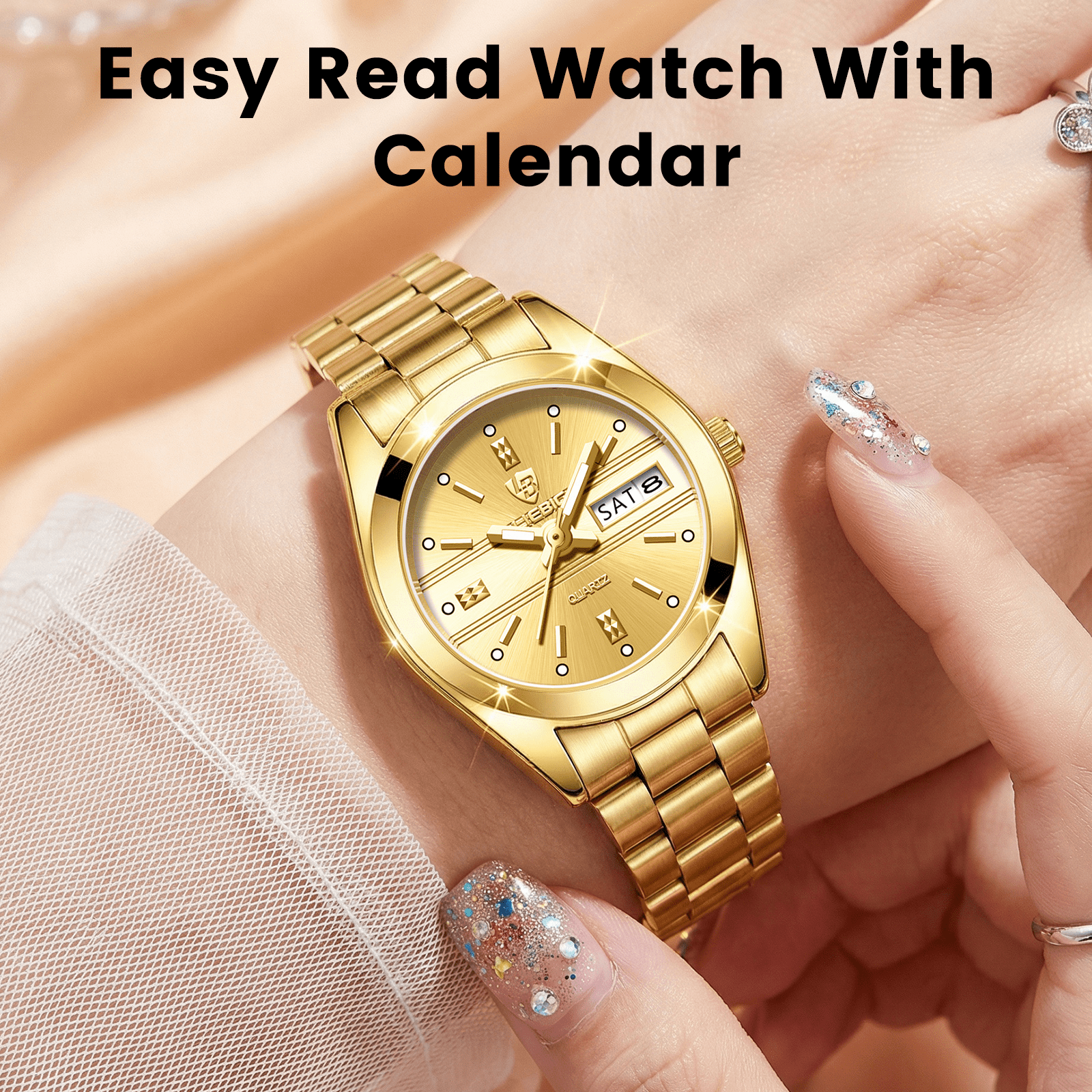 LIEBIG Women Watches Fashion Analog Quartz Waterproof Ladies Watch for Womens with Date