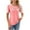 Pink, variant on DYTTDG Women's Fashion Solid Color Round Neck Pleated Short Sleeve T-Shirt Casual Loose Daily Pullover Summer Tops Holiday Gift Finder