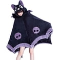 thumbnail image 2 of Cute Bat Costume Blanket, Halloween Blanket, Adult Wearable Blanket, Bat Blanket Hoodie Oversized Soft Sherpa Hoodie Women Throw Cloak Wrap Soft Throw Blanket, 2 of 12