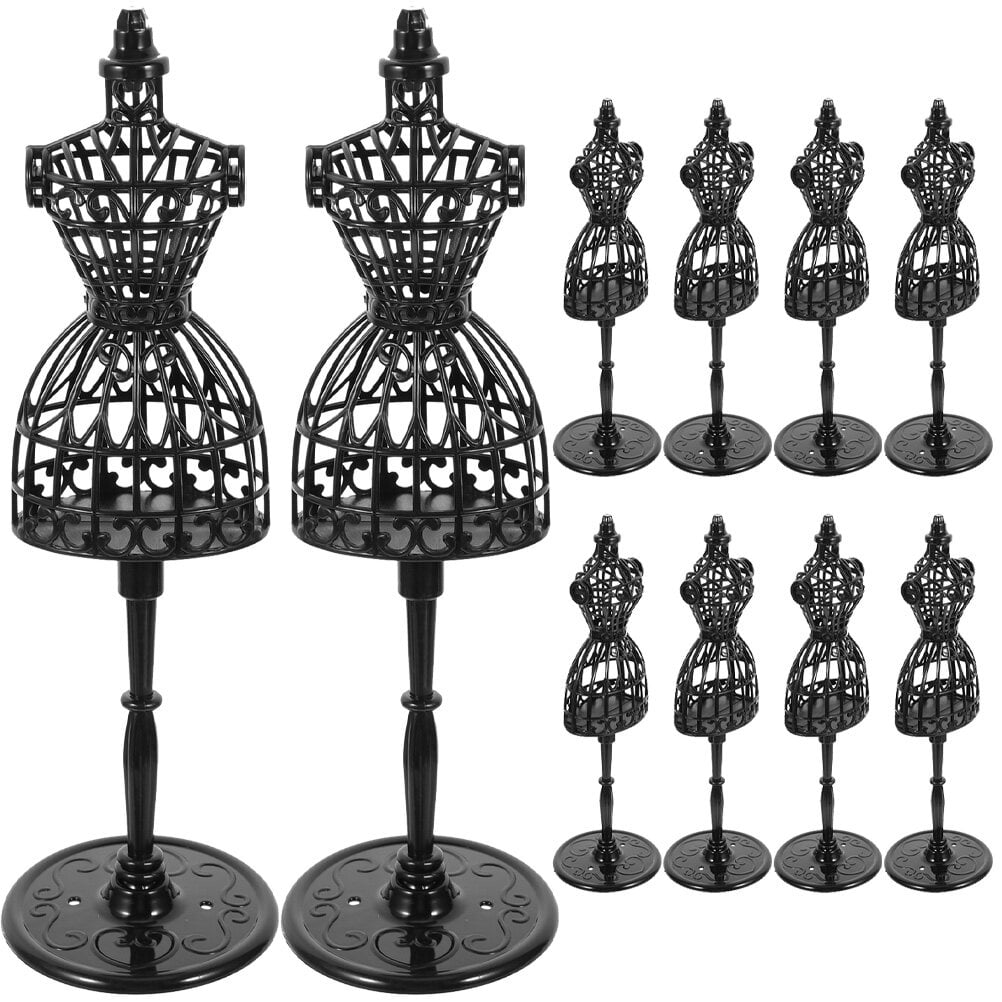 10pcs Doll Clothes Mannequin Doll Dress Display Form Stands Doll Dress