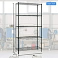 thumbnail image 7 of Dkelincs 5-Tier Wire Shelving Unit 1250 lbs Capacity  Adjustable Storage Metal Shelves for Kitchen Garage, Black, 7 of 7
