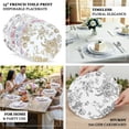 thumbnail image 4 of Efavormart 10-Pack Disposable Table Placemats in French Toile Print 13" in Matte White/Sage Green - Classy Cardboard Placemats for Dinner Parties & Banquets, 4 of 4