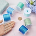 thumbnail image 3 of 6 Rolls 6 Colors 12-Ply Polyester Thread Chinese Knotting Cord for Woven Bracelet Necklace Making Mixed Color 0.8mm about 19.69~22.97 Yards(18~21m)/Bag 1 roll/color, 3 of 5