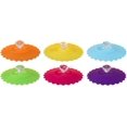 thumbnail image 1 of 6 piezas (amarillo+naranja+rosa azul+verde+púrpura+rosa rojo) Tapa de taza de silicona, tapa de taza grande, tapa de taza de té, tapa de taza de café, cubierta de bebida al aire libre, tapa de sellado Sincero Electrónica, 1 of 5