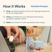 BLUELAND Dishwasher Detergent Tablet Refill 36 Count - Plastic-Free & Eco Friendly Alternative to Liquid Pods or Sheets - Natural, Sustainable - 36 Washes…