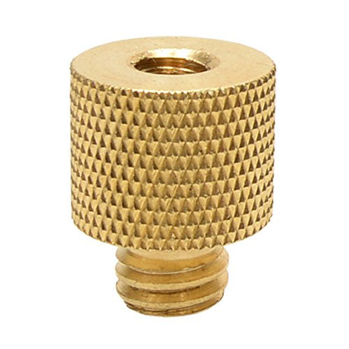 Foto&Tech Brass Screw Adapter Spigot 3/8-16 Female to 1/4-20 Male Tripod Thread Reducer Compatible with Camera Cage/Shoulder Rig/Tripod/Socket Studio/Lighting Equipment/LED Panel/GoPro 