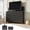 Black, variant on Motorized TV Lift Cabinet for 32-60 Inch TVs, Modern Fluted Electric TV Lift Stand with 2 Memory Heights, Built-in Outlets & USB Ports, Ultra-Quiet Lift System, Indoor & Outdoor Use, Black