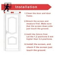 thumbnail image 3 of Premium Magnetic Mesh Screen Door - Heavy-Duty Nylon Breathable Mesh w/ Strong Magnets, Removable, Self-Closing Walk-Through Screen for Patio, Sliding Glass & French Doors (Regular Size,Beige), 3 of 3