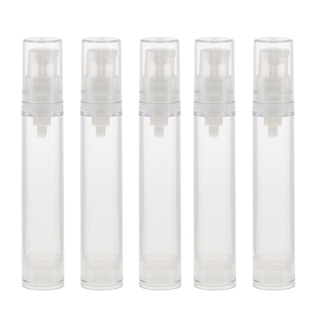 5 Unids / Botella De Bomba De Tratamiento Vacía Para Crema De Loción, Envases De Plástico Cosméticas Para Viajes - 12ml Sunnimix Botella vacía cosmética