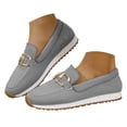 thumbnail image 3 of Women's Casual Loafers Comfortable Orthopedic Sneakers for Women Business Non-Slip Walking Fashion Retro Lightweight Penny Work Flats Loafer Slip On Shoes, 3 of 7