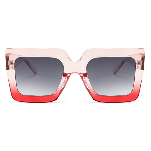 FEISEDY Oversized Square Sunglasses for Women Fashion Shades Luxury Big Sun Glasses UV400 Protection B2380