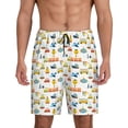 thumbnail image 3 of Lsque Cartoon Transport Mens Sleep Pajama Shorts,Short Pajama Pants, Cotton Ultra-Soft Knit-Medium, 3 of 9