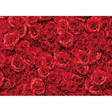 Image of Red Rose Floral Wedding Backdrop Rose Backdrops for Photoshoot Party 8x6ft Vinyl Baby Shower Valentine s Day Background Photo Booth Props
