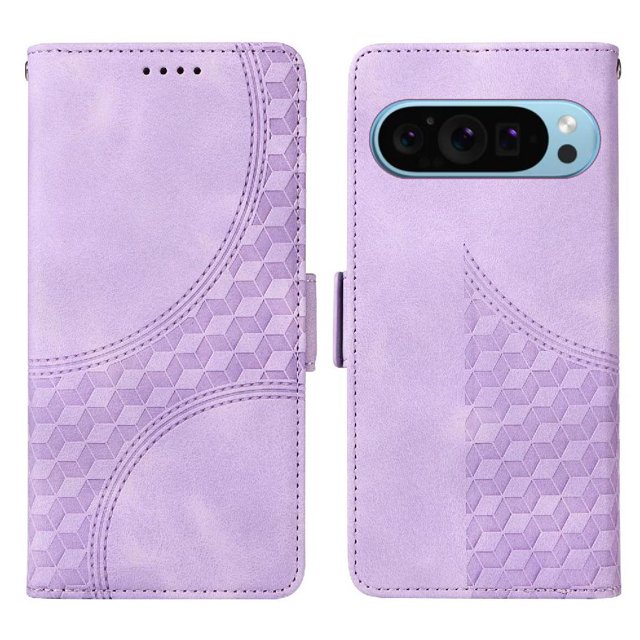 Funda GANGXUN para Google Pixel 9 con diseño acolchado elegante, cuero PU, protección total y ajuste preciso
