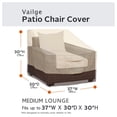 thumbnail image 2 of Vailge Fundas Para Sillas De Patio, Fundas Para Asientos Profundos, Resistentes E Impermeables, Fundas Para Muebles De Jardín Para Exteriores (Paquete De 2, Beige Mediano Y Marrón), 2 of 8