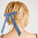 thumbnail image 5 of par de pinzas para el pelo con lazo de color sólido retro, pinzas de moda con cola larga para mujer, estilo dulce y moderno para fiestas y uso diario, accesorios para el cabello., 5 of 7