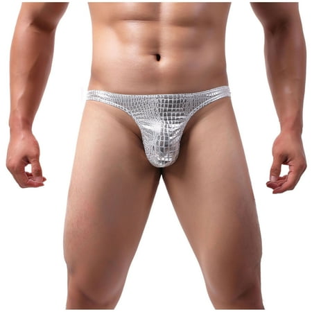 

AnuirheiH Men s Lingerie Sexy Underwear Thong Underpants Soft Briefs Panties 4$ off 2nd item