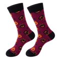 thumbnail image 4 of Halloween Socks For Women Girls Bats Print Colorful Pattern Novelty Cute Crew Soft Stretchy Comfortable, 4 of 7