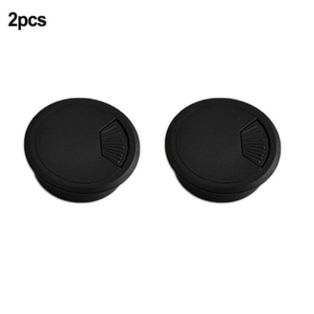 

2pcs 80mm Desk Plastic Grommet Table Cable Computer Desk Cover Wire Hole Cover