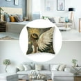 thumbnail image 5 of Merry Christmas Black Girl Angel Decorative Throw Pillow Covers Religious Xmas African American Holly Jolly Outdoor Home Decor, Noel Joy Winter Holiday Couch Cushion Case, 5 of 7