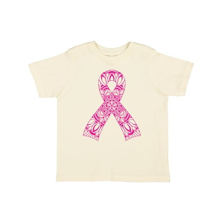 

Inktastic Breast Cancer Awareness Pink Mandala Ribbon Gift Toddler Boy or Toddler Girl T-Shirt