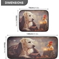 thumbnail image 2 of SKYSONIC Cute Dog Toybear Kitchen Rugs 2 Pieces, Fall Leaves Floor Mat Room Area Rug Washable Carpet Perfect for Living Room Bedroom Entryway, 2 of 7