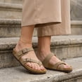 thumbnail image 2 of Cushionaire Luna Cork Footbed Sandals for Women – Comfortable Slip-On Women's Shoes with Genuine Suede Footbed & Arch Support | Slides for Women, 2 of 19