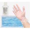 PPE Bundle Value Pack (includes 2oz hand sanitizer, 3-Ply Disposable Mask, and a pair of Vinyl Gloves) - 50 PACKS INCLUDED