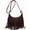 Coffee, variant on Suede Fringe Crossbody Bag for Women Ladies Stylish Leather Shoulder Bag Purse Handbag Fall Winter Spring