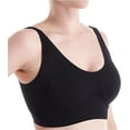 thumbnail image 2 of RHONDA SHEAR Black Ahh Leisure Foam Inserts Bralette, US Large, NWOT, 2 of 4