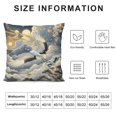 thumbnail image 5 of Shiartex Black Oriental Throw Pillow Covers Set of Decorative Birds Crane Pillow Cases Asian Japanese Couch Cushion Covers Home Decor for Sofa Bedroom Living Room，Multi-Size, 5 of 5
