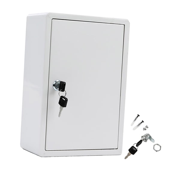 Lechera de pared con cerradura, porta lácteos, portátil, multiusos Blanco lechoso