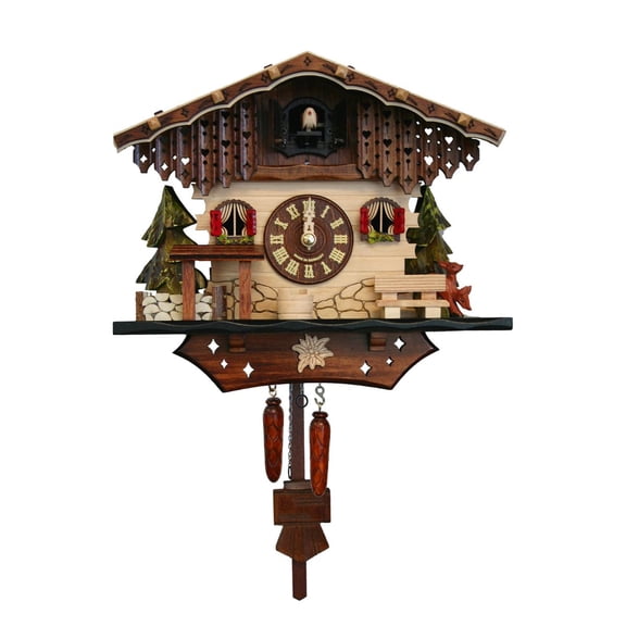 Alexander Taron Engstler Black Forest Musical Cuckoo Wall Clock - 10"