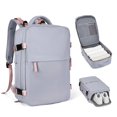thumbnail image 1 of Trolley Sleeve Backpack, Waterproof Durable Polyester Large Capacity Travel Backpack with Independent Shoe Compartment for Women Men, Flight Approved, 1 of 8