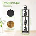 thumbnail image 2 of Metal & Wood Plant Stand Indoor & Outdoor Multi Levels lbs Capacity, 2 of 7