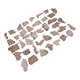 thumbnail image 4 of Vintage Scrapbooking Stickers 40Pcs Irregular Shape Stickers Scrapbooking Craft Projects Assorted Color Retro Style Notebook Decoration, 4 of 5