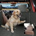 thumbnail image 6 of DIAMOOKY Dog Car Seat Cover Protector for Doors,Rear Seats & Front Headrests, Waterproof Heavy Duty Backseat Extender Fits Sedan SUV & Small Truck, 6 of 8