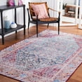 thumbnail image 3 of SAFAVIEH Tucson Einri Traditional Machine Washable Area Rug, 6' x 9', Blue/Red, 3 of 9
