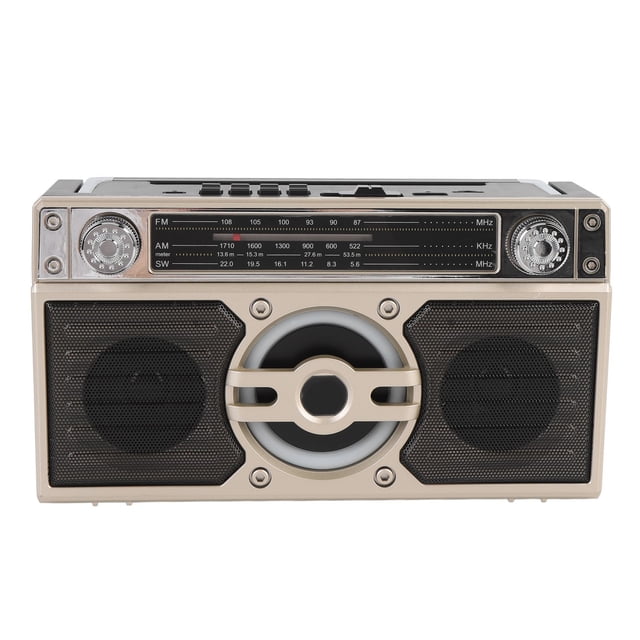 Portable Radio Speaker Multifunctional Rechargeable Multi Band FM AM SW Radio for Travel Long Play Time