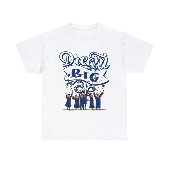 Cypher Sage Dream Big Graduation Short Sleeve White Shirt