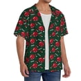 thumbnail image 2 of Kdxio Men's Hawaiian Shirt for Men Short Sleeve Shirt Ladybugs In Love Summer Casual Holiday Beach Button Down T-Shirts, 2 of 5