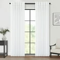 thumbnail image 1 of Natural Linen P Pleated Curtains Length Panels for Bedroom Textu Linen Farmhouse Boho Semi Sheer Window Curtain Back Tab P Pleat Drapes with Hooks es Long, 1 of 8