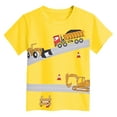thumbnail image 4 of Gubotare Boys Tshirts T-Shirt Boys Girls Cartoon Short Sleeves Tee Clothes Casual Top Sizes 5-6T (Yellow,5-6 Years), 4 of 4